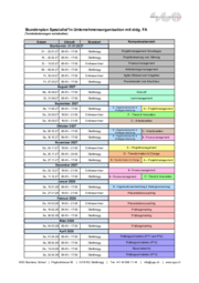 Stundenplan Spezialist:in Unternehmensorganisation | Januar 2027 Stundenplan Spezialist:in Unternehmensorganisation | Januar 2027