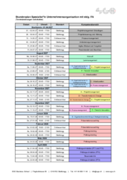 Stundenplan Spezialist:in Unternehmensorganisation | April 2027
