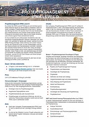 Titelbild: Projektmanagement IPMA Level D Factsheet