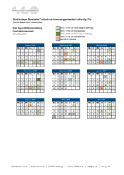 Terminübersicht: Start August 2026 (Express)